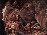 David The Younger Teniers Wall Art - Temptation of St Anthony